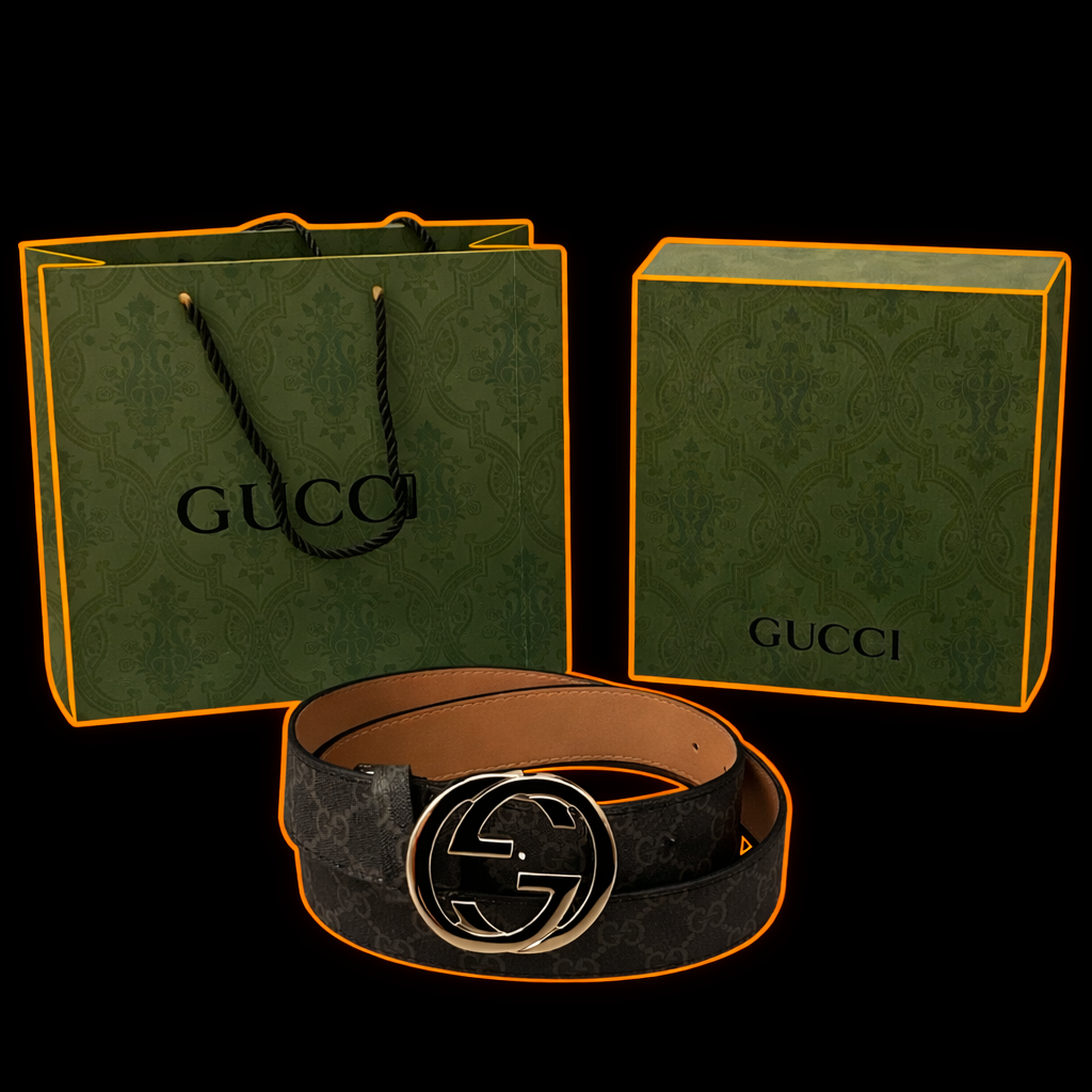 Gucci-Style Leather Belt