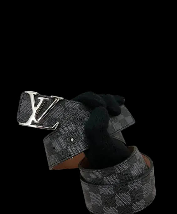 LV-Style Leather Belt